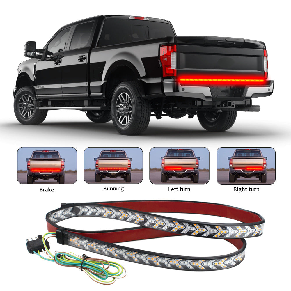 LED Pickup Truck Two-color Turn Signal Strip Driving Warning Happy Horse Streamer Car Light Strip